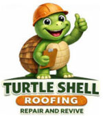 turtle shell roofing logo